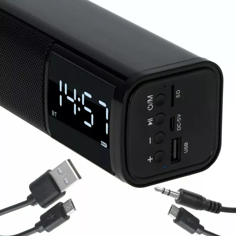 Altifalante Bluetooth portátil Adler AD 1191 5W, sem fios, compacto, preto