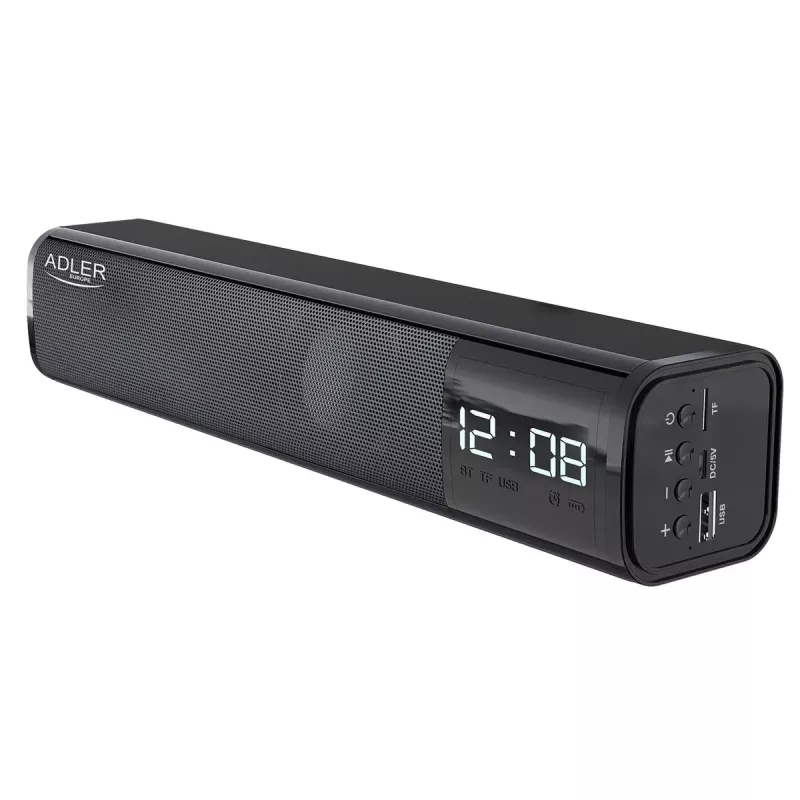 Altifalante Bluetooth portátil Adler AD 1191 5W, sem fios, compacto, preto