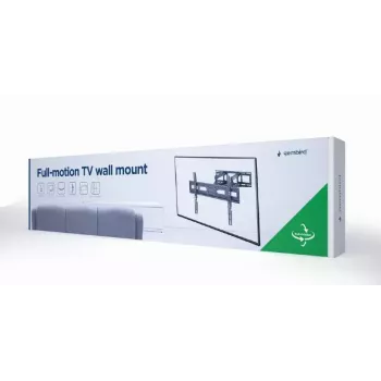Suporte de TV de chão Gembird WM-80ST-03 para ecrãs de 37 a 80 polegadas, VESA 100x100–600x400, inclinação -15°–3°, rotação ±60°, capacidade máx. 40 kg, preto