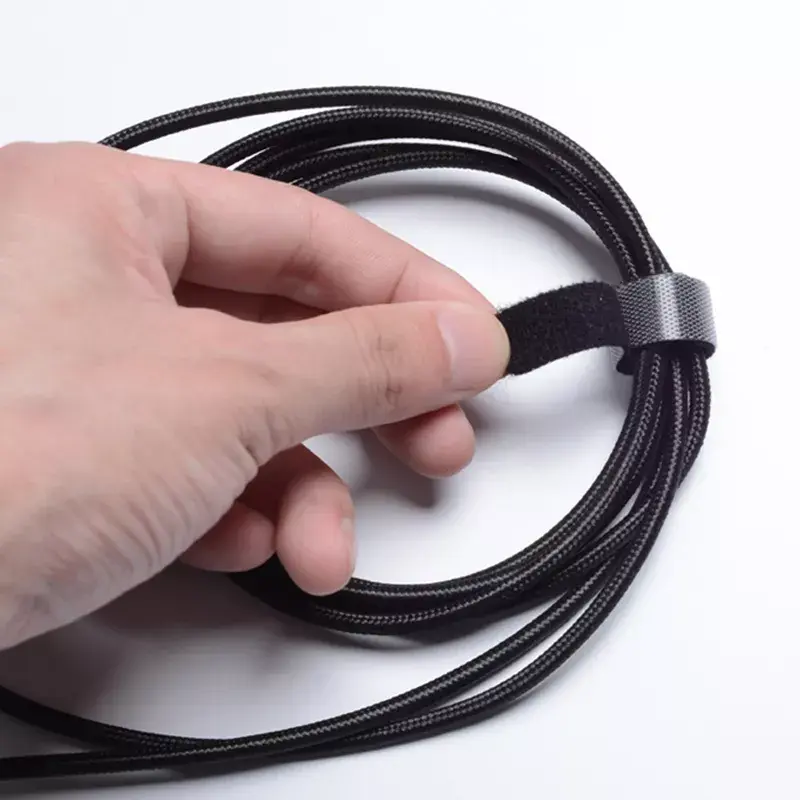 Abraçadeira de cabos com velcro Vention KAABJ, nylon, 5 m x 11 mm, preto