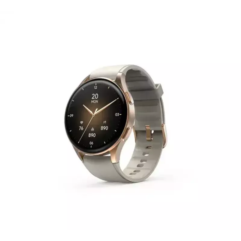 Smartwatch Hama 8900 3,3 cm (1,3 polegadas) AMOLED 42 mm Digital 466 x 466 píxeis ecrã tátil dourado GPS (satélite)