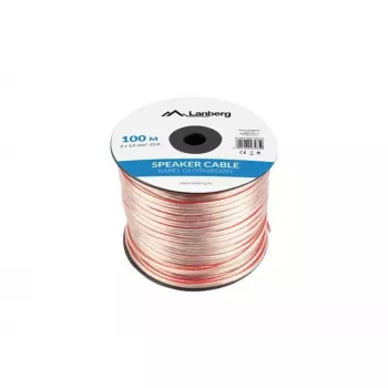 Cabo de coluna LANBERG SC-2X10-10CC-1000-TR 2X1,0MM² 100M transparente
