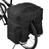 Bolsa de bicicleta Wozinsky WBB13BK 60L preta universal – bolsa de bagageiro, capacidade 60 L
