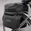Bolsa de bicicleta Wozinsky WBB13BK 60L preta universal – bolsa de bagageiro, capacidade 60 L
