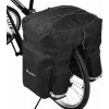 Bolsa de bicicleta Wozinsky WBB13BK 60L preta universal – bolsa de bagageiro, capacidade 60 L