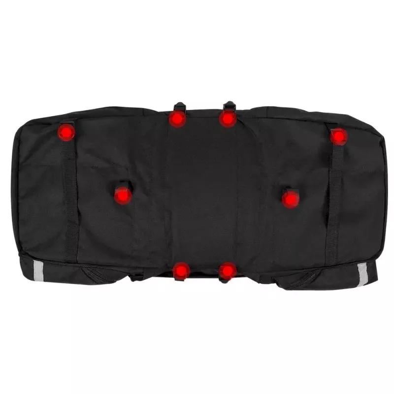 Bolsa de bicicleta Wozinsky WBB13BK 60L preta universal – bolsa de bagageiro, capacidade 60 L