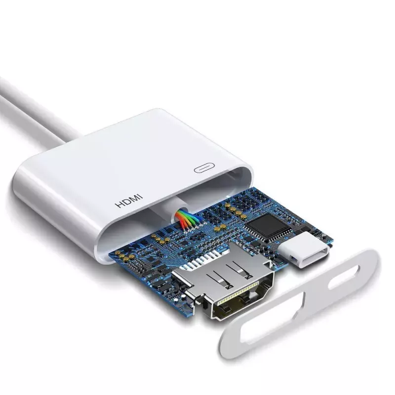 Adaptador Lightning para HDMI Joyroom S-H141 — Lightning (Apple) para HDMI FullHD 1080p 60 Hz, branco