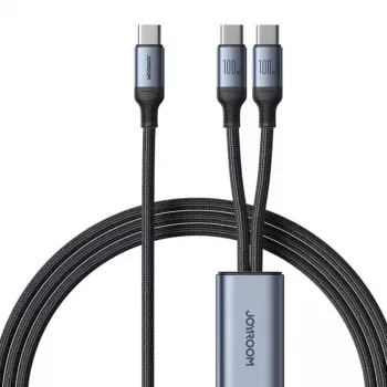 Cabo USB-C para 2× USB-C Joyroom SA21-1T2 100W 1,5m (preto)