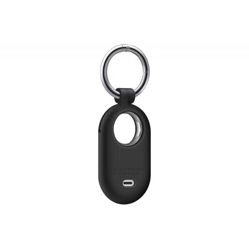 Samsung EF-PT560CBEGWW capa de silicone para Galaxy SmartTag2 com argola de mosquetão, preta