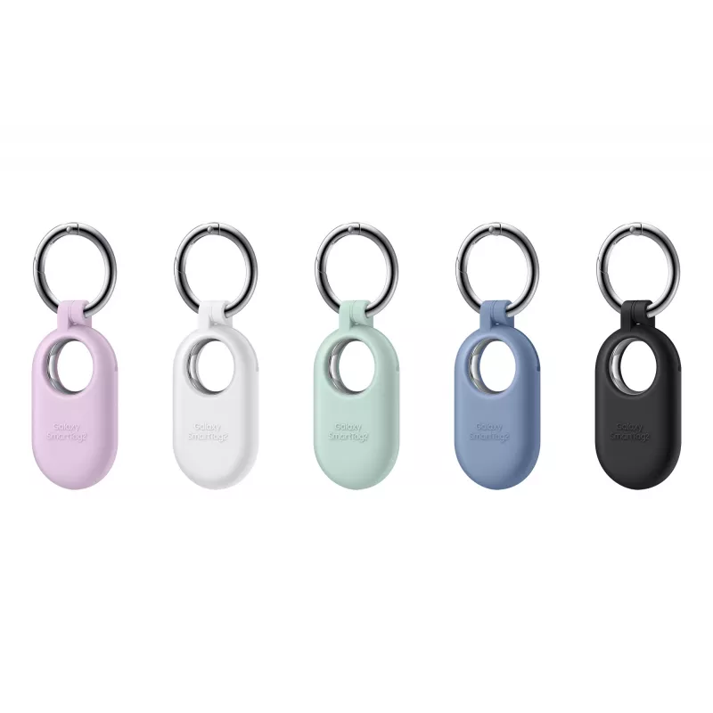 Samsung EF-PT560CBEGWW capa de silicone para Galaxy SmartTag2 com argola de mosquetão, preta