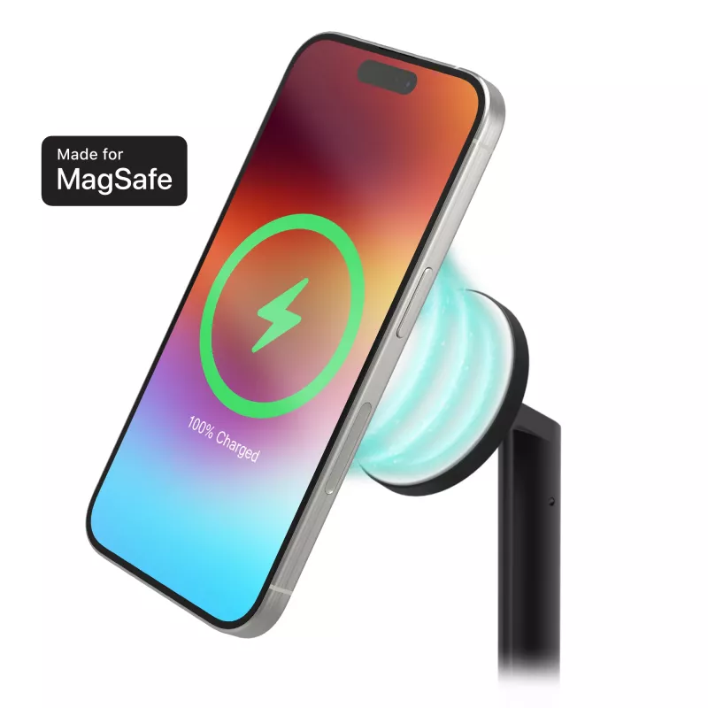 Suporte 3-em-1 extensível mophie carregador MagSafe para interiores USB smartphone smartwatch auscultadores
