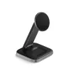 Carregador Satechi ST-Q21FM sem fios para interiores USB Type-C para auscultadores smartphone cinzento