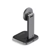 Carregador Satechi ST-Q21FM sem fios para interiores USB Type-C para auscultadores smartphone cinzento