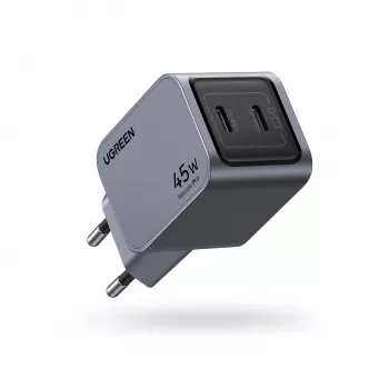 Carregador móvel Ugreen 35008 universal cinzento carregamento rápido AC para interiores