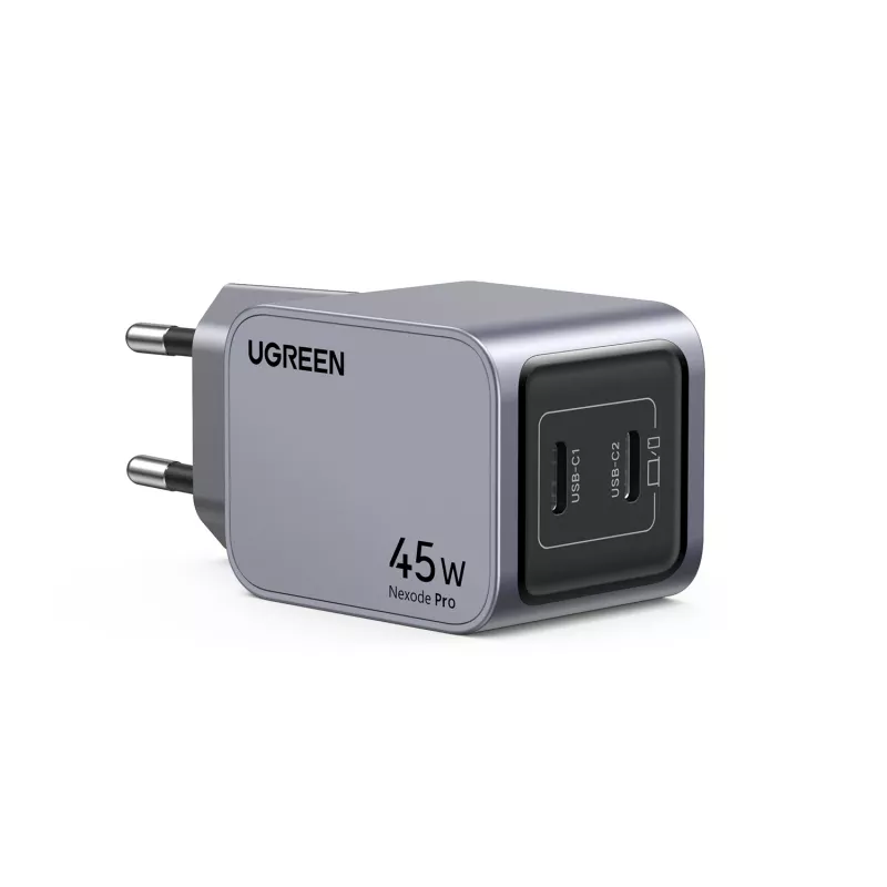 Carregador móvel Ugreen 35008 universal cinzento carregamento rápido AC para interiores