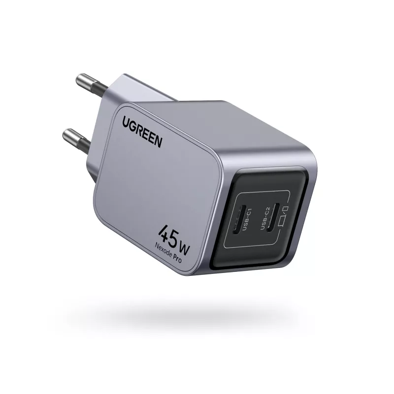 Carregador móvel Ugreen 35008 universal cinzento carregamento rápido AC para interiores