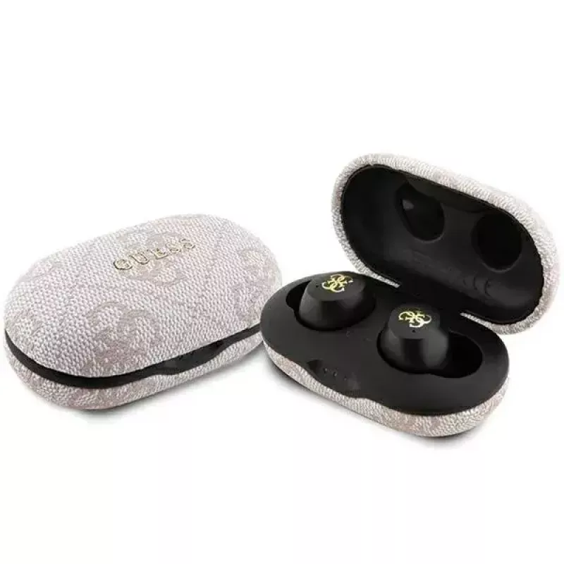 Auscultadores Guess GUTWSP4EGP TWS Bluetooth + dock ENC rosa
