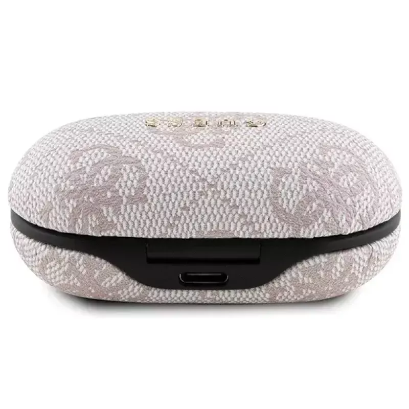 Auscultadores Guess GUTWSP4EGP TWS Bluetooth + dock ENC rosa
