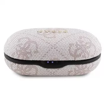 Auscultadores Guess GUTWSP4EGP TWS Bluetooth + dock ENC rosa