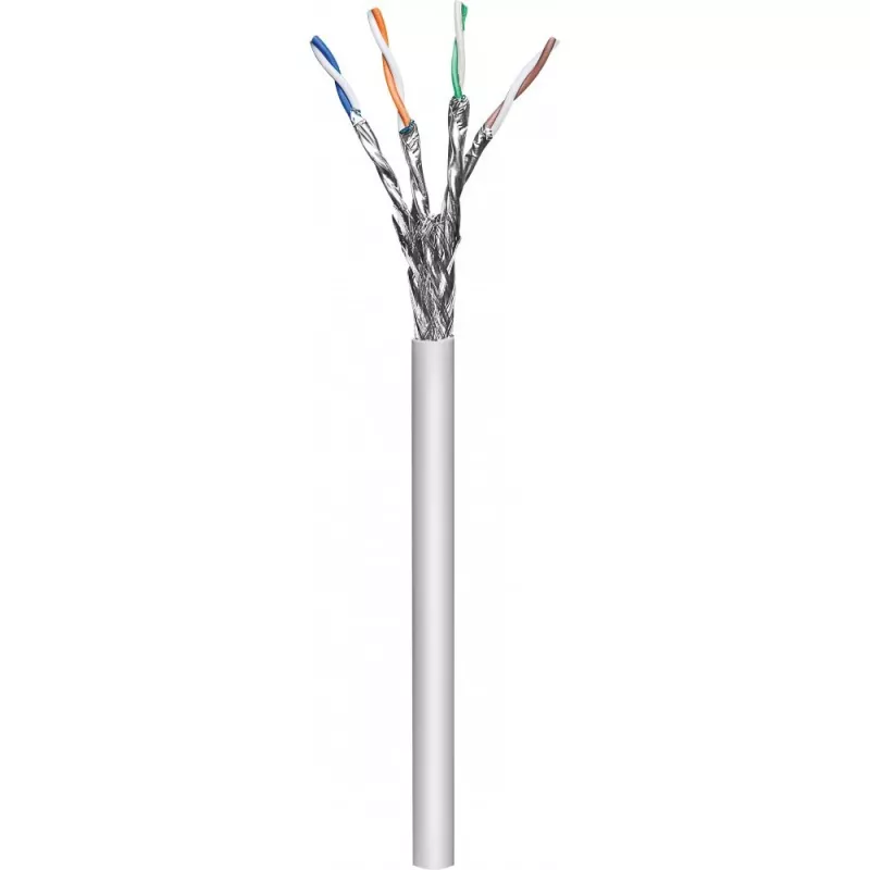Cabo de rede Techly ITP-C6A-FLS305 cinzento 305 m Cat6a S/FTP (S-STP)