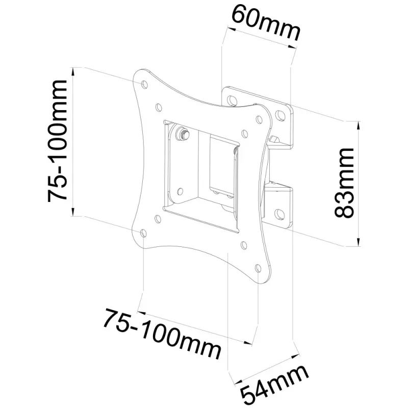 Techly ICA-LCD-901 76,2 cm (30