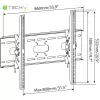 Suporte de parede inclinável Techly para TV LED LCD 42-80