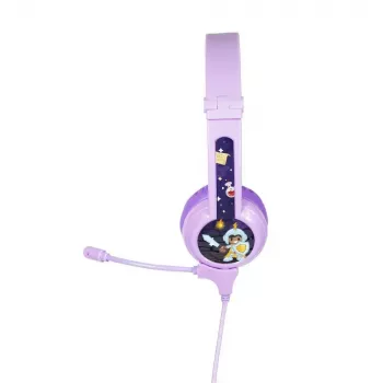 buddy phones Galaxy lilás — auscultadores over-ear para crianças, arco de cabeça ajustável, volume limitado