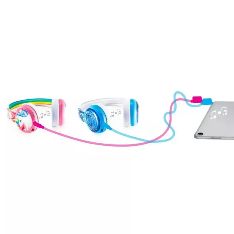 buddy phones Galaxy lilás — auscultadores over-ear para crianças, arco de cabeça ajustável, volume limitado