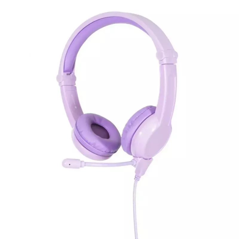buddy phones Galaxy lilás — auscultadores over-ear para crianças, arco de cabeça ajustável, volume limitado