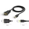 Cabo série Techly IDATA-USB2-SER-1 preto 1,5 m USB Type-A DB-9