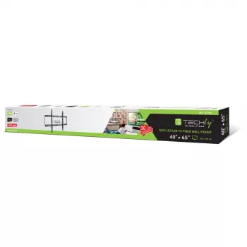 Techly ICA-PLB 162L suporte de parede para TV, 40-65", 50 kg, fino 28 mm