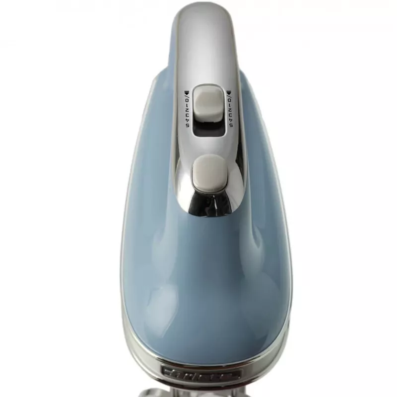 Batedeira Ariete 1548 Mixer Vintage, 450W, 5 velocidades, função turbo, 2 batedores, azul-celeste