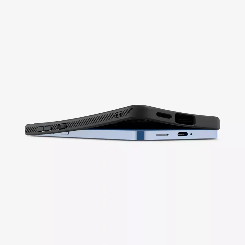 Capa Spigen Galaxy S25 Liquid Air preto mate monocromático