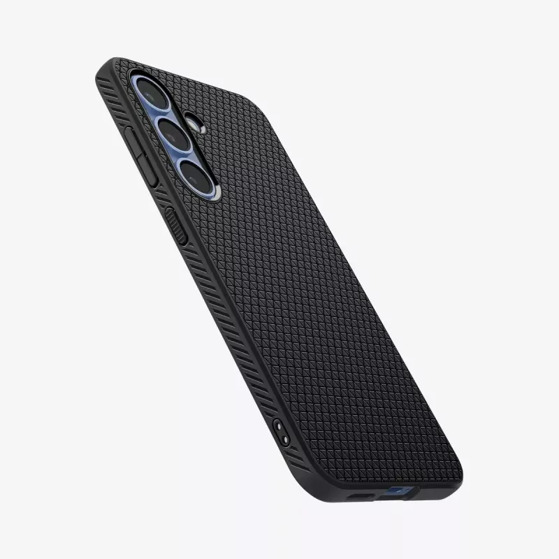 Capa Spigen Galaxy S25 Liquid Air preto mate monocromático
