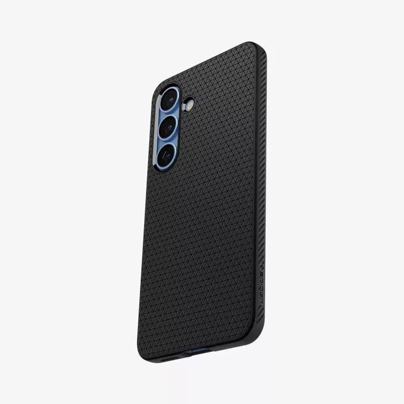 Capa Spigen Galaxy S25 Liquid Air preto mate monocromático