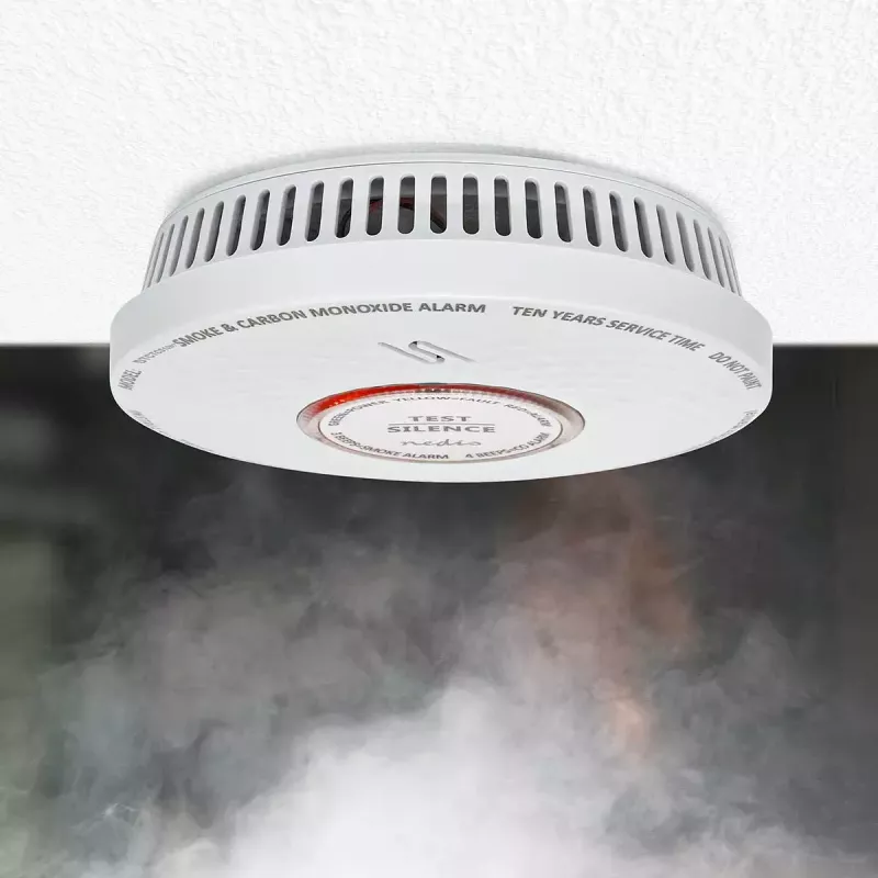 Nedis DTCTCS10WT Detetor combinado de fumo e monóxido de carbono, branco
