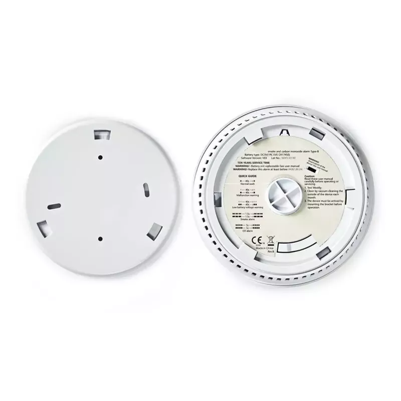 Nedis DTCTCS10WT Detetor combinado de fumo e monóxido de carbono, branco