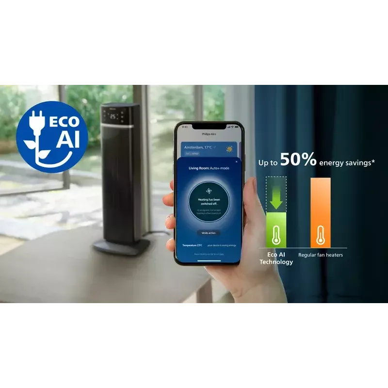 Termoventilador cerâmico Philips 5000 Series Smart Tower