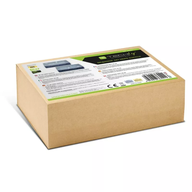Comutador de vídeo Techly IDATA HDMI-2138KT HDMI 60Hz 2m