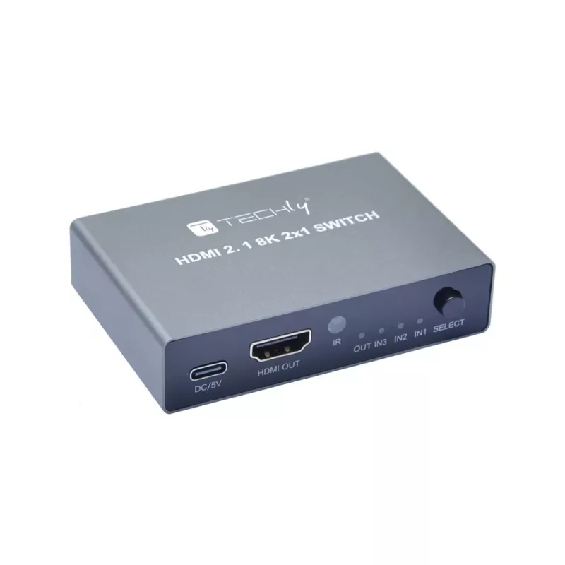 Comutador de vídeo Techly IDATA HDMI-2138KT HDMI 60Hz 2m