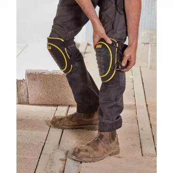 Joelheiras de segurança Stanley FATMAX FMST82961-1 amarelo preto espuma plástico elástico nylon