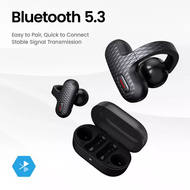 Auscultadores Amazfit Up sem fios in-ear chamadas/música USB Type-C Bluetooth preto