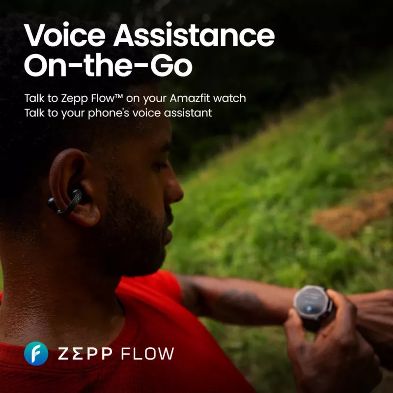 Auscultadores Amazfit Up sem fios in-ear chamadas/música USB Type-C Bluetooth preto