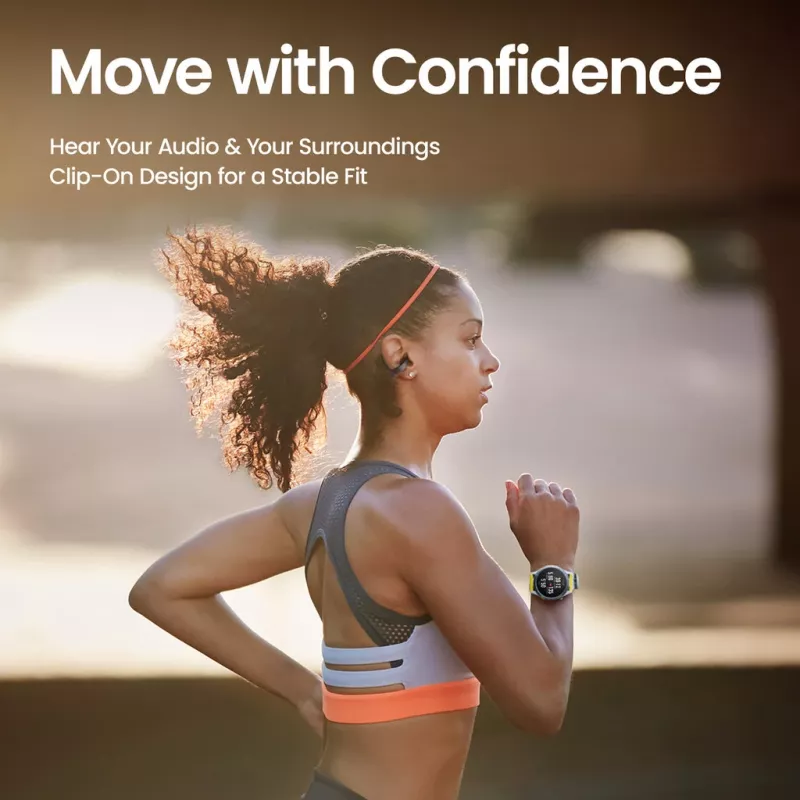 Auscultadores Amazfit Up sem fios in-ear chamadas/música USB Type-C Bluetooth preto