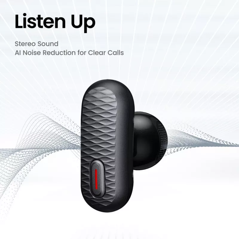 Auscultadores Amazfit Up sem fios in-ear chamadas/música USB Type-C Bluetooth preto