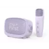 Altifalante portátil para crianças MYFIRST myFirst Voice 2 – roxo, dispositivo áudio compacto recarregável para crianças