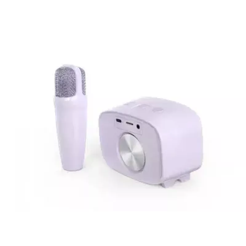Altifalante portátil para crianças MYFIRST myFirst Voice 2 – roxo, dispositivo áudio compacto recarregável para crianças
