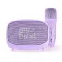 Altifalante portátil para crianças MYFIRST myFirst Voice 2 – roxo, dispositivo áudio compacto recarregável para crianças