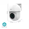 Câmara de vigilância IP dome Nedis WIFICO22CWT 1920 x 1080 píxeis
