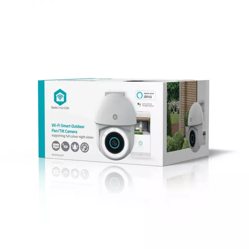 Câmara de vigilância IP dome Nedis WIFICO22CWT 1920 x 1080 píxeis